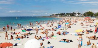 La plage à Carnac