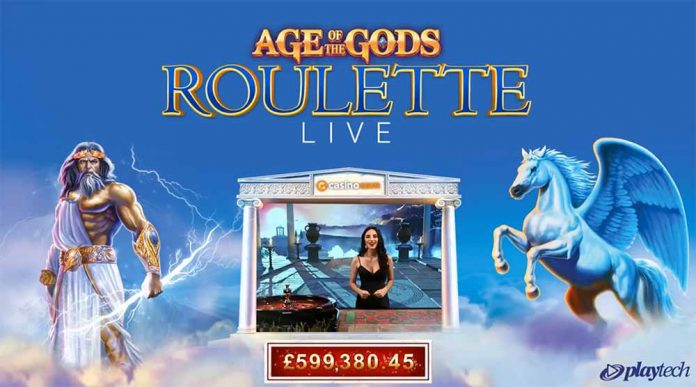 Age of Gods Live Roulette de Playtech